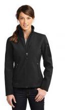 Eddie Bauer Ladies 100% Polyester Rugged Ripstop Soft Shell Jacket With Pockets